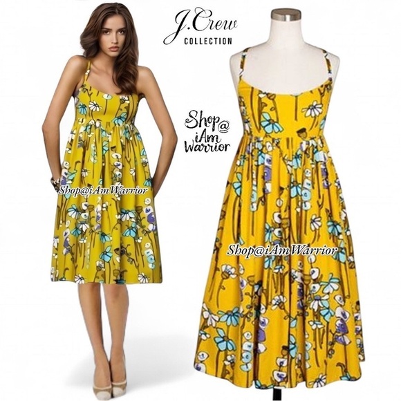 J.Crew Collection RARE mod Campo de flori babydoll style dress *shop@ianwarrior - Picture 1 of 7